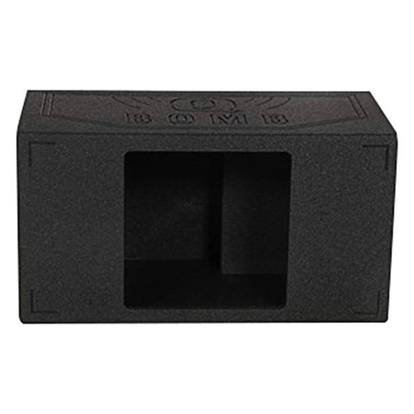 Q Power QBOMB12VLSQ 12 Inch Ported Speaker Box MDF-6