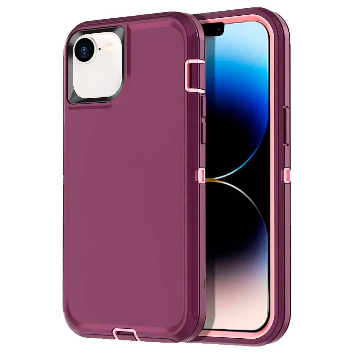 Entronix Heavy Duty Case showing raised edges and airbag design on iPhone 16E