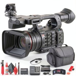 Canon XF605 UHD 4K HDR Pro Camcorder Bundle ENG Sports-0