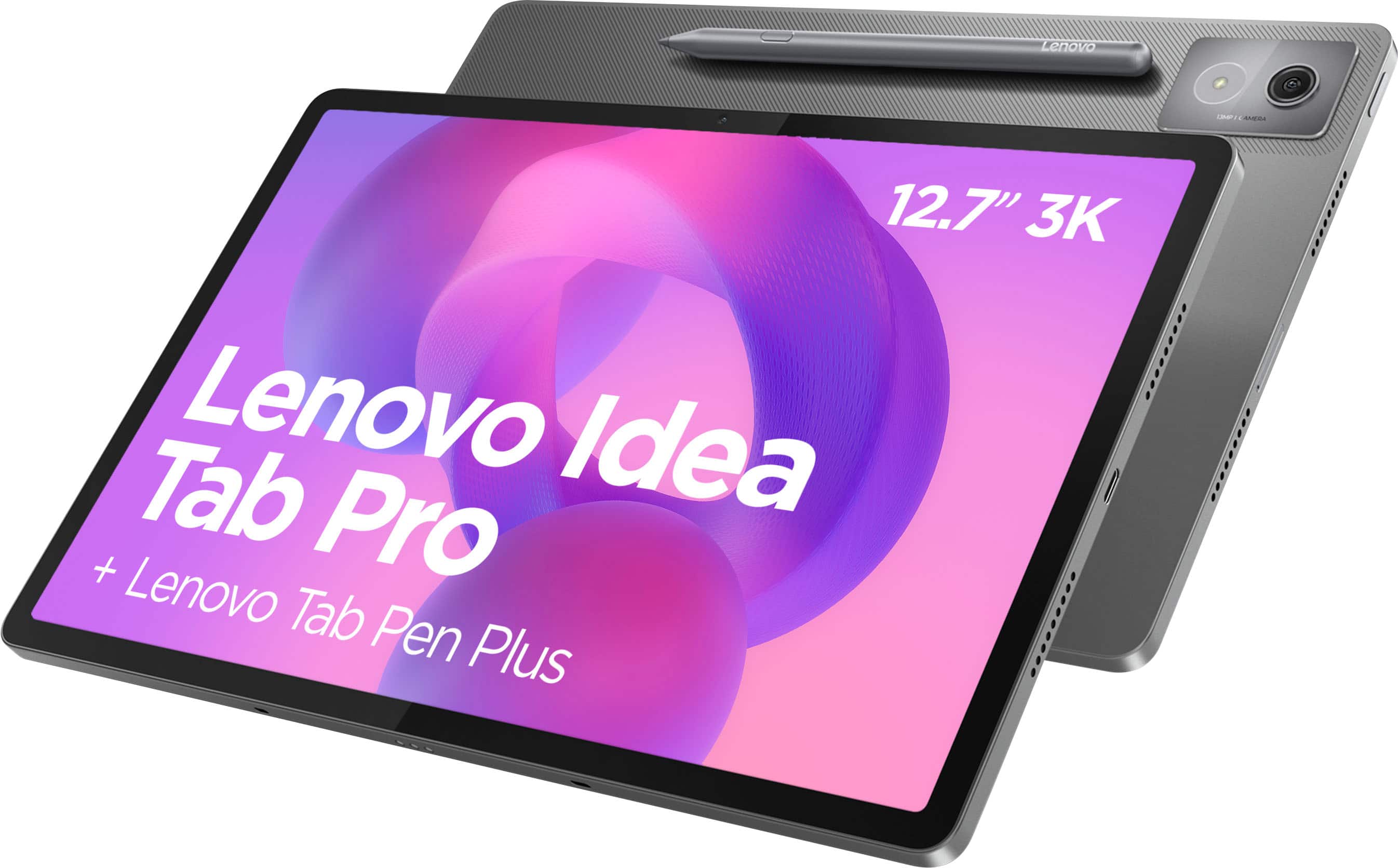 Lenovo Idea Tab Pro displaying a vibrant movie scene on its 12.7-inch 3K screen