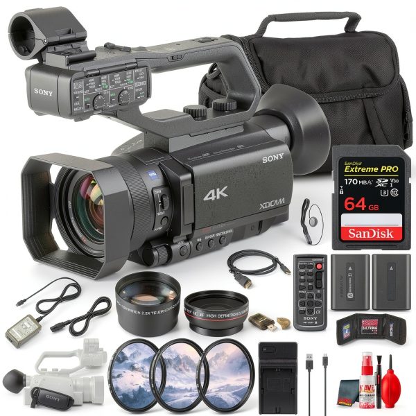 Sony PXW Z90V 4K HDR Camcorder Bundle Professional Video-0