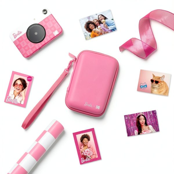 Barbie Kodak Pink Camera Case Protective Storage Strap-5