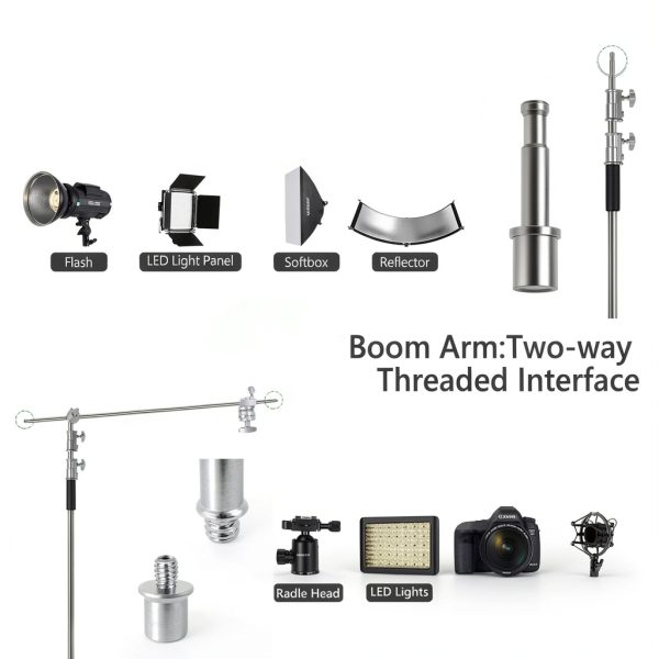 Neewer Adjustable C Stand Light Stand Boom Arm Photography-5
