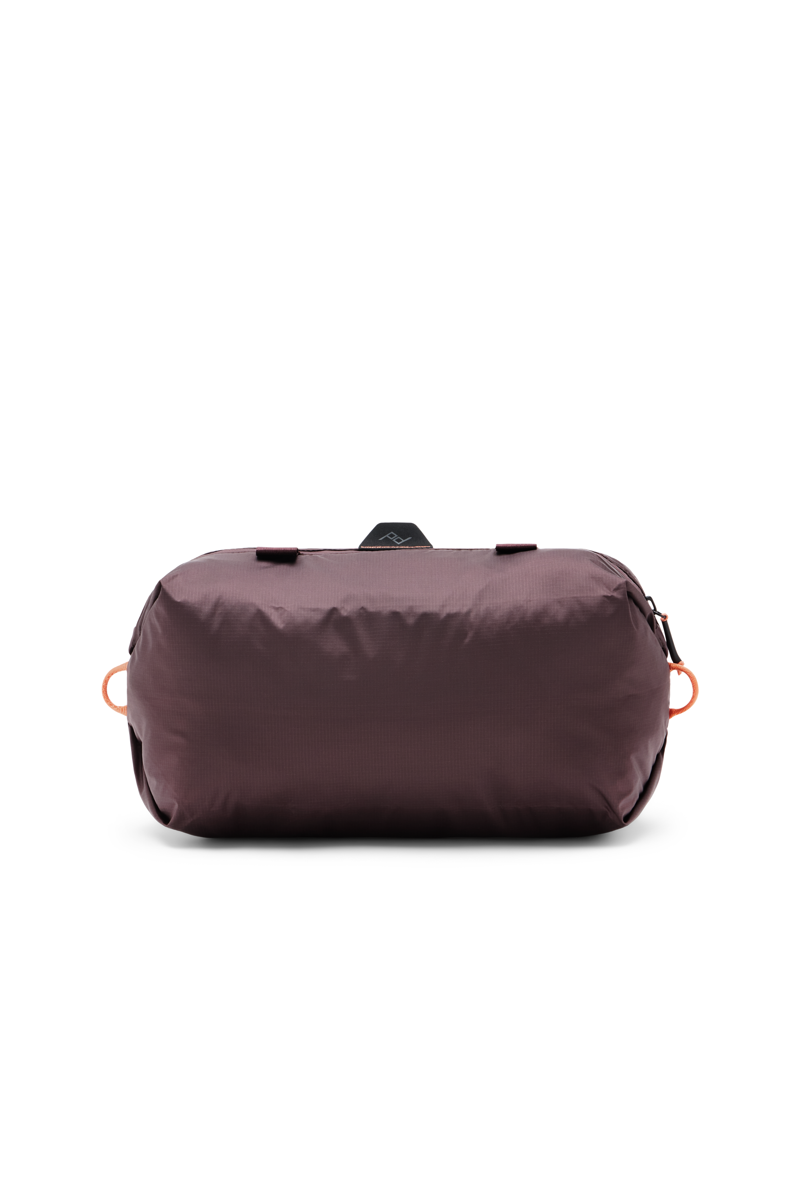Peak Design Shoe Pouch in Charcoal color on a travel bag
