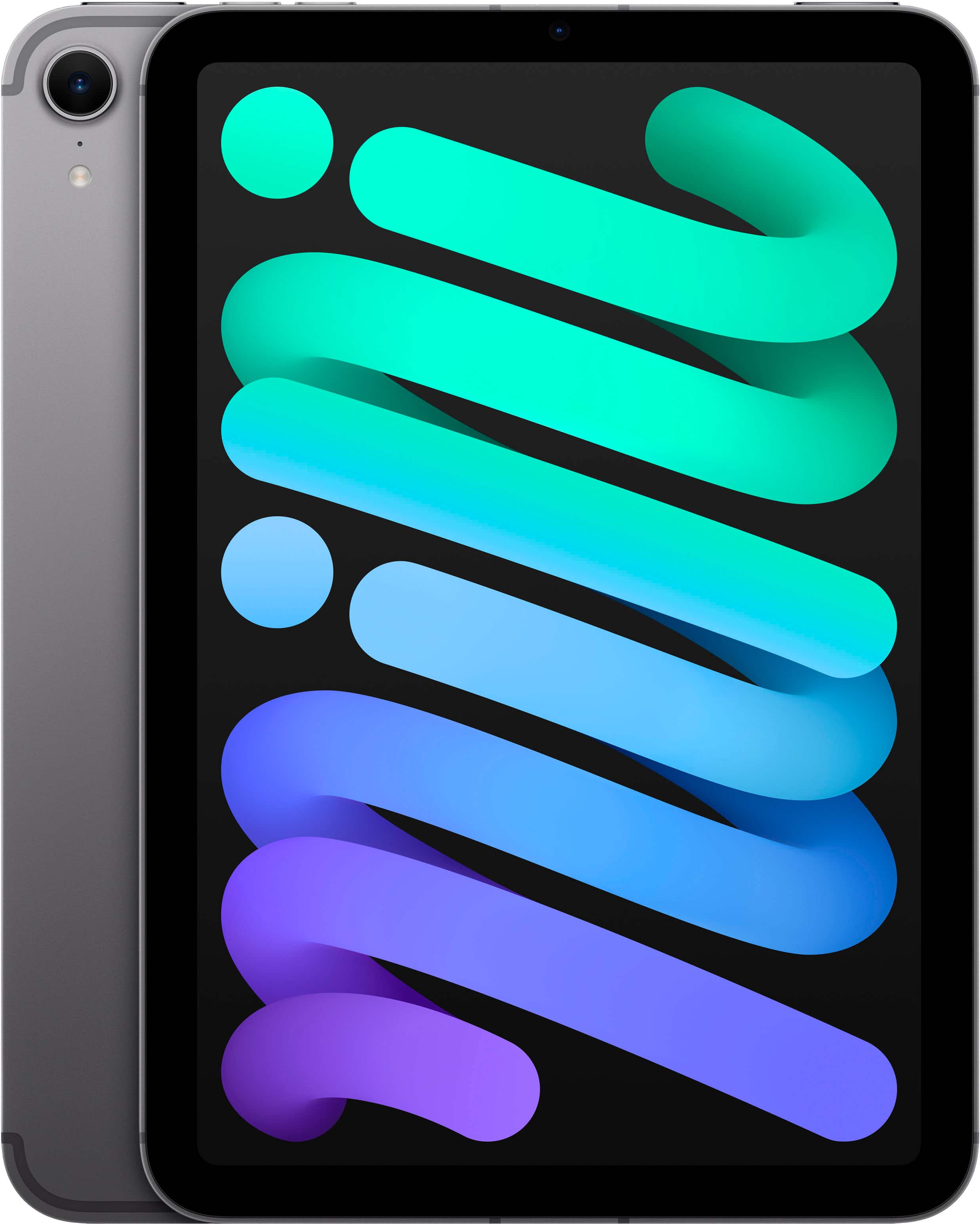 Apple iPad mini in Space Gray with Liquid Retina display and accessories