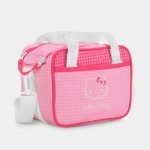 Hello Kitty Pink Camera Bag Houndstooth Design Polaroid 600-0