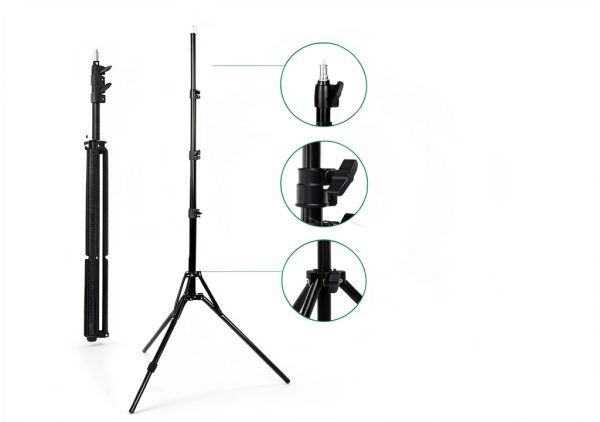 Kshioe 135W Photography Light Kit Studio Umbrellas Stands-5
