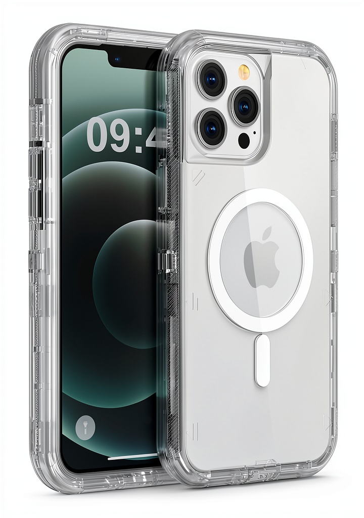 Entronix Magnetic Case displayed on an iPhone 12 Pro