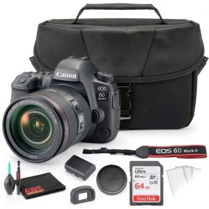 Canon EOS 6D Mark II DSLR Camera Full Frame 26MP Bundle-0