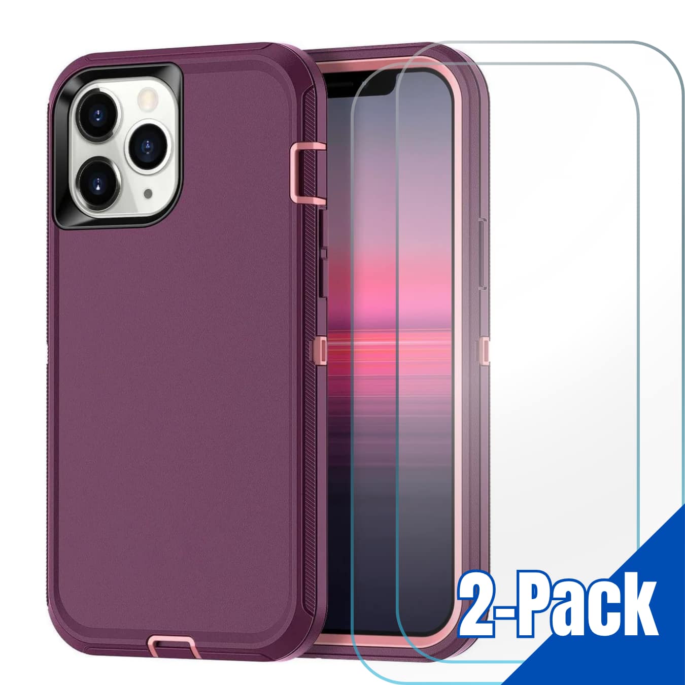 Entronix iPhone 16 Pro Max case bundle showing case and screen protectors