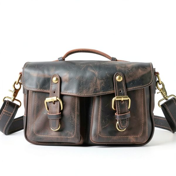 Faust Leather Camera Bag Full Grain Leather Handcrafted DSLR-6