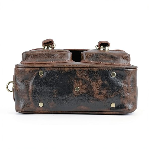 Faust Leather Camera Bag Full Grain Leather Handcrafted DSLR-1