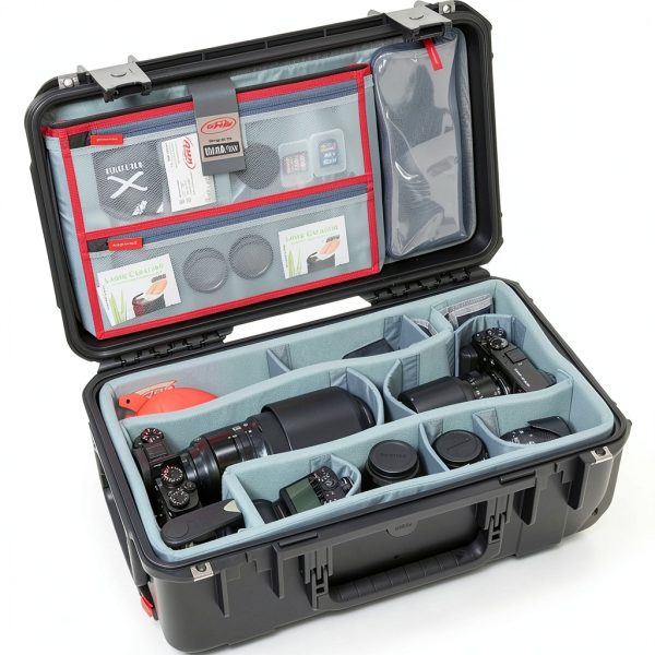 SKB iSeries Watertight Photo Case with Wheels Dividers-3
