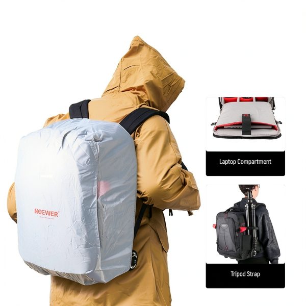Neewer Rolling Camera Backpack Trolley Case Anti Shock-7