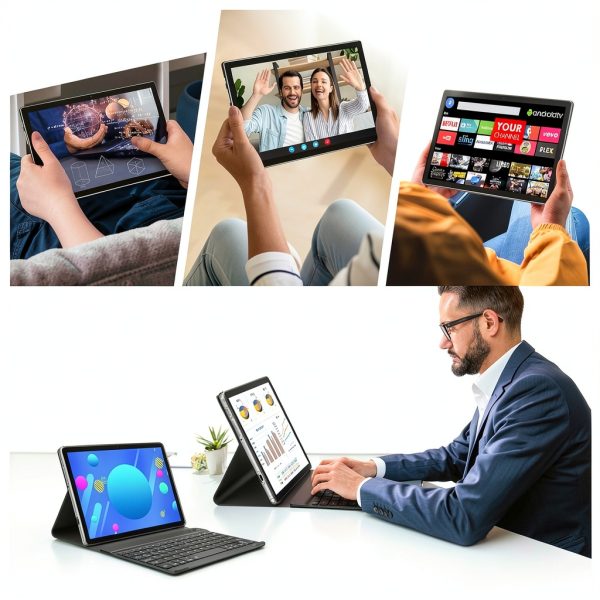 Kimlok 10 Inch Android Tablet with Keyboard AI Productivity-6