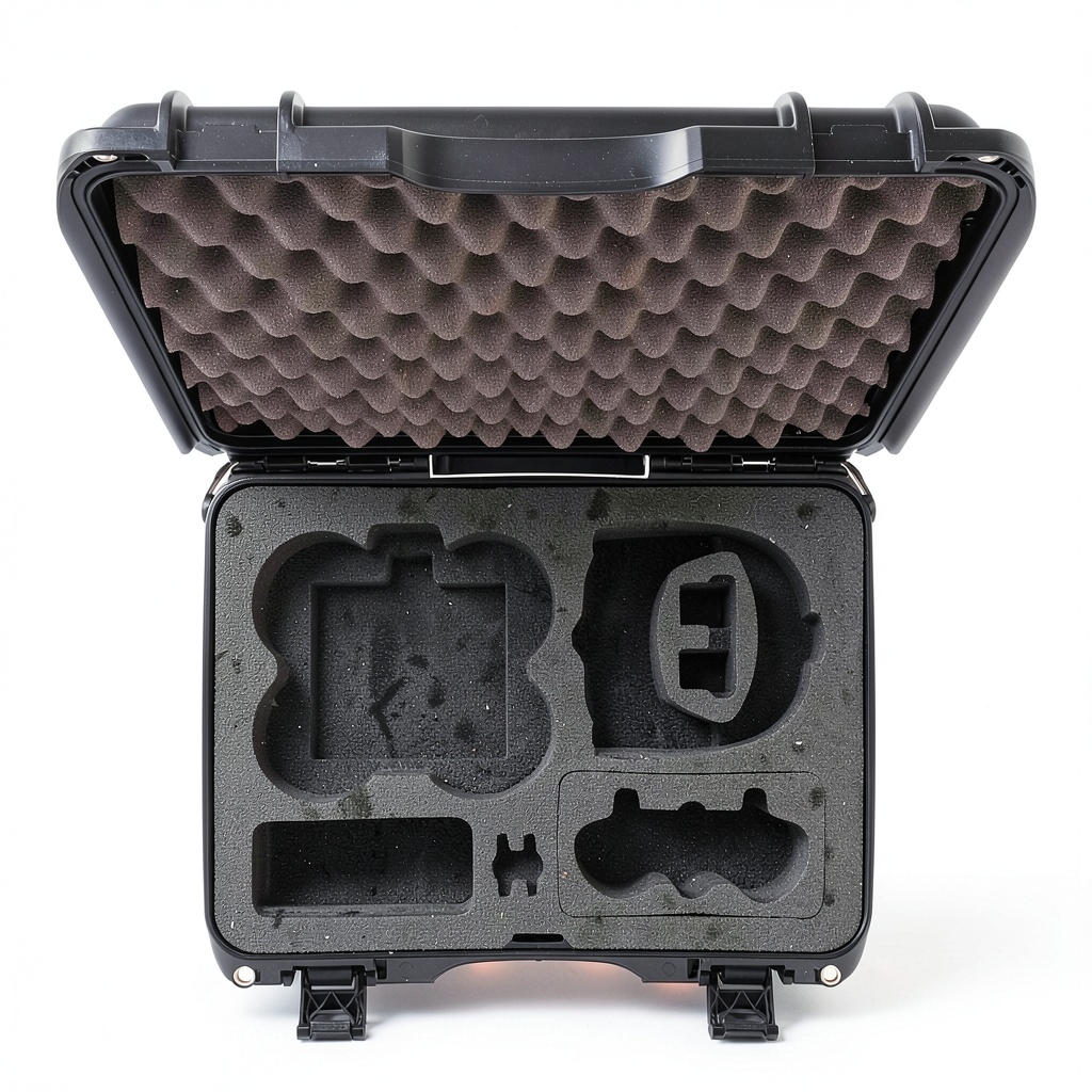 Installing NANUK 925 DJI Avata 2 Case Waterproof Protective Hard Shell on a wooden desk