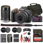 Canon EOS R100 Mirrorless Camera Kit 24MP Sensor Lenses-0