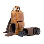 MANN Bag Leather Camera Backpack Quick Access Compartment-0