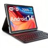 Qukenk Android 14 Tablet Octa Core 64GB Keyboard Included-0