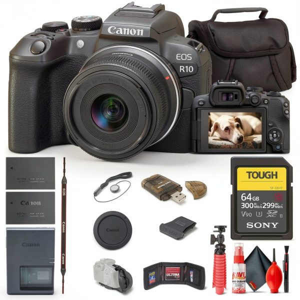Canon EOS R10 Mirrorless Camera 24MP APS-C 4K Video-0