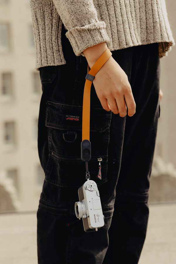 Cuff Leather Camera Wrist Strap Premium Full Grain Leather-3