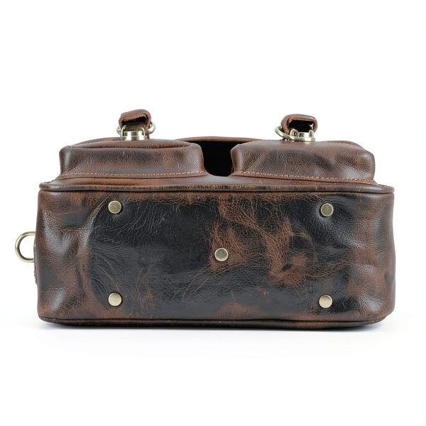 Faust Leather Camera Bag Full Grain Leather Handcrafted DSLR-11