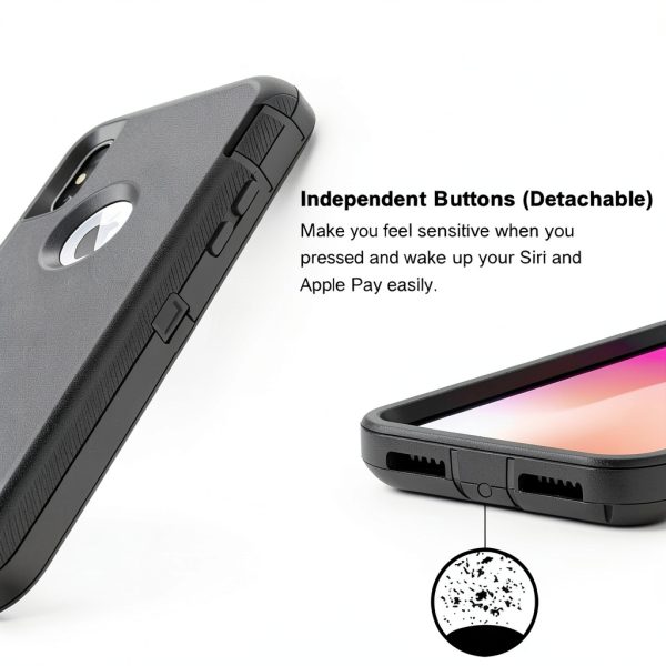 Entronix iPhone XS Max Case Heavy Duty Protection Wireless-4