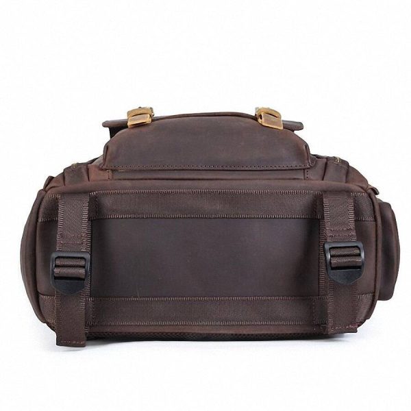Gaetano Large Leather Backpack Camera Bag Photographers-13