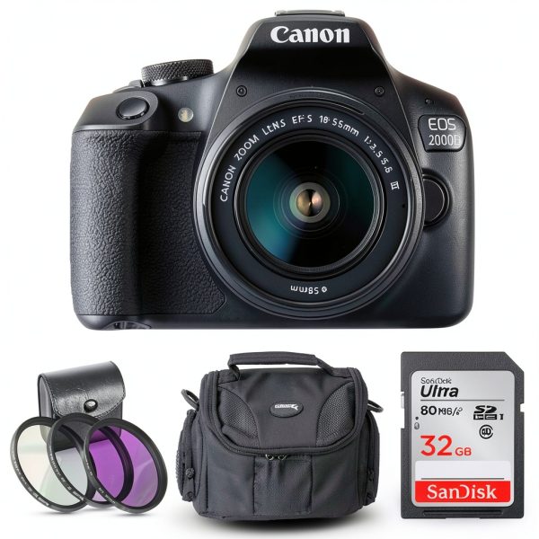 Canon EOS 2000D DSLR Camera 24MP Sensor Wi-Fi-0