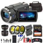 Sony FDR AX43 4K UHD Handycam Camcorder Bundle Black-0