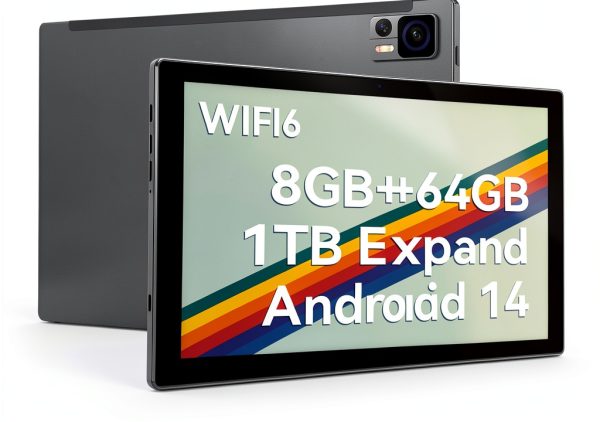 Qukenk Android 14 Tablet 10.1 Inch 8GB RAM 64GB Storage-0