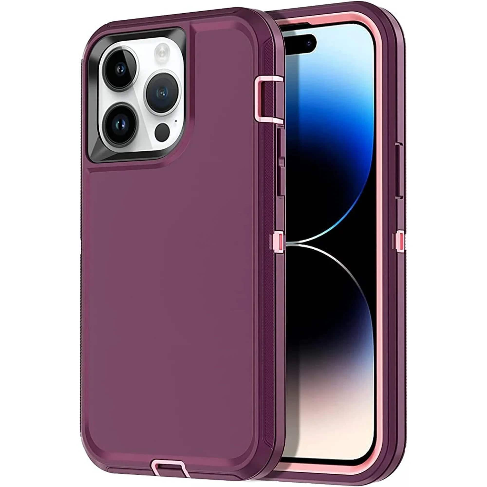 Entronix Heavy Duty Case showing raised edges and color options for iPhone 12 Pro Max