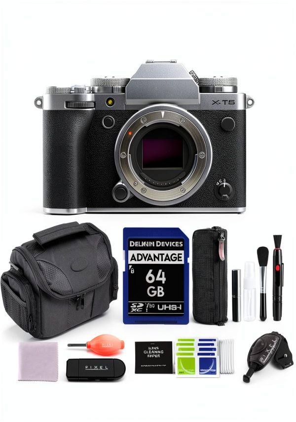 Fujifilm X T5 Mirrorless Camera Bundle 40MP IBIS 6.2K Video-0