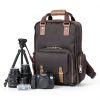 Gaetano Large Leather Backpack Camera Bag Photographers-1