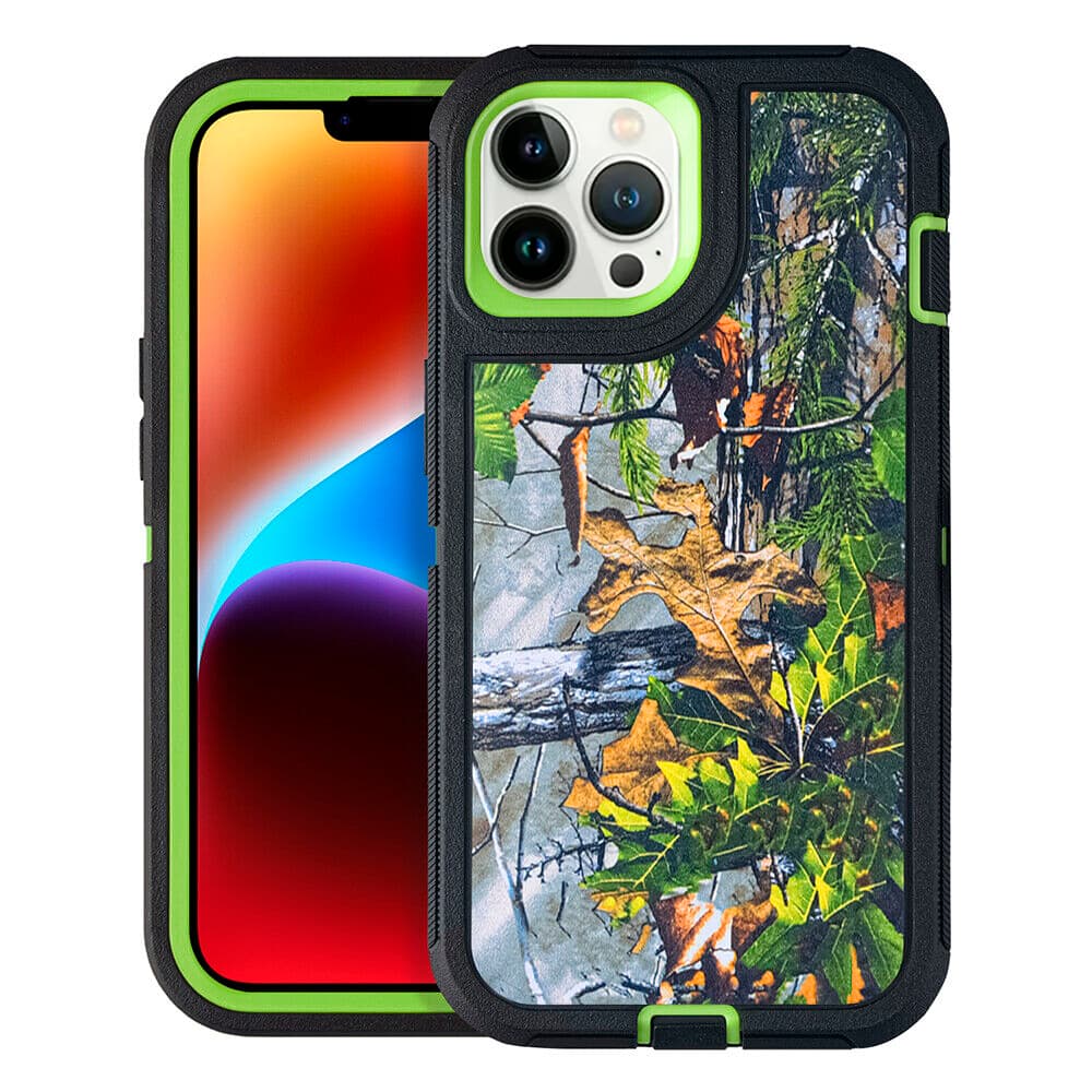 Entronix Heavy Duty Phone Case on iPhone 14 Pro showing raised edges and port covers