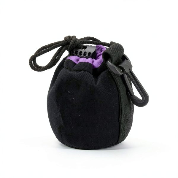 Neoprene Lens Pouch Black Purple Waterproof Camera Bag-2