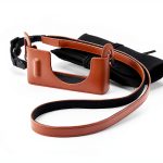 XQ1 Leather Brown Camera Case Real Leather Protection-0