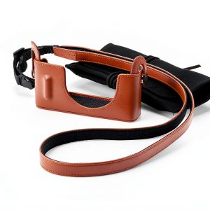 XQ1 Leather Brown Camera Case Real Leather Protection-0