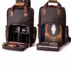 Gaetano Large Leather Backpack Camera Bag Photographers-7