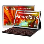 Qukenk Android 14 Tablet 10 Inch 8GB RAM Keyboard Included-0