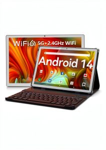 Qukenk Android 14 Tablet 10 Inch 8GB RAM Keyboard Included-0