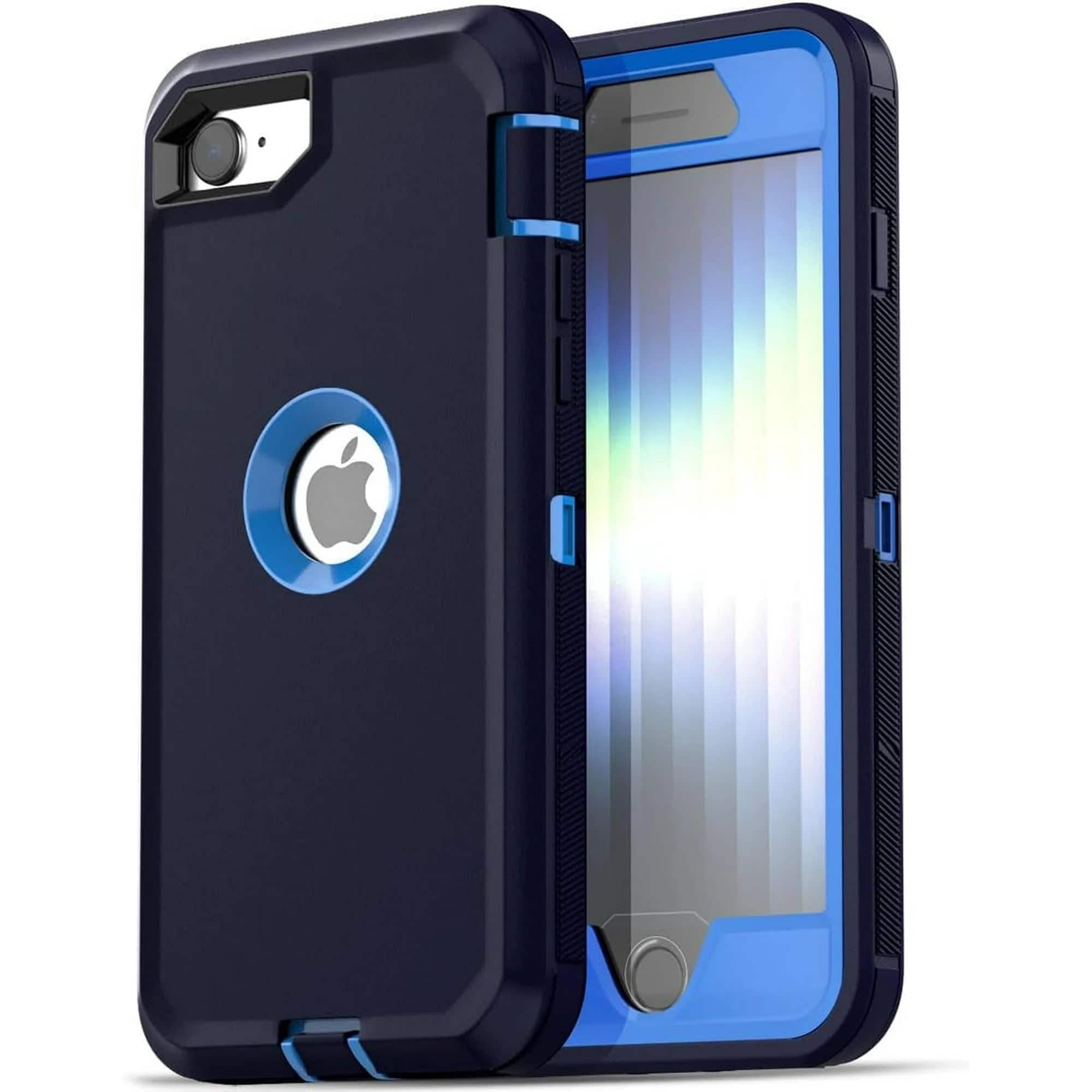 Entronix Heavy Duty Case showing raised edges and port covers on an iPhone