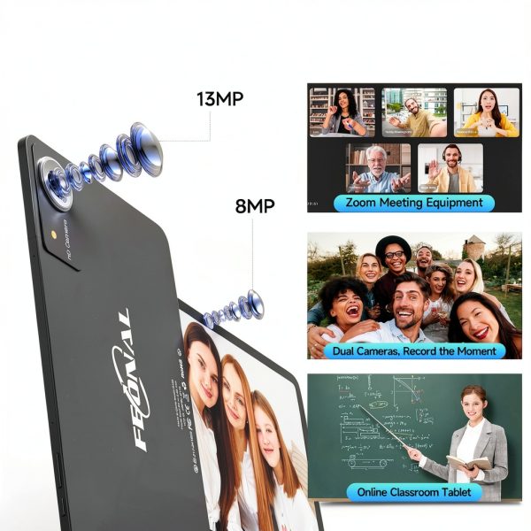 FEONAL 12 Inch Android Tablet 256GB Gaming 2K Display-7