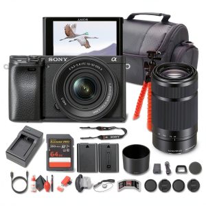 Sony a6100 Mirrorless Camera Bundle with Lenses 4K Video-0